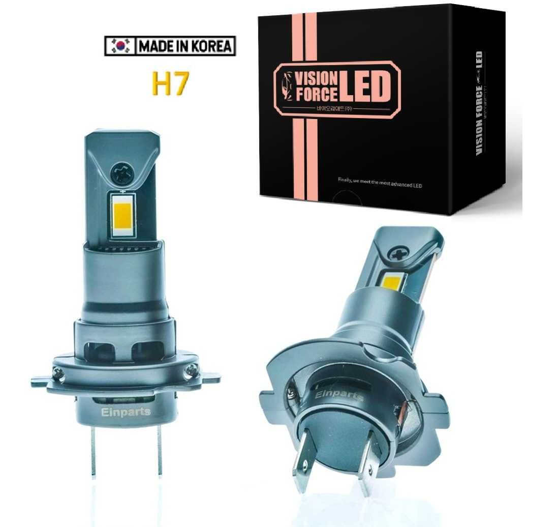 60W LED Мини Диодни крушки H7, 12V, 5000К, Canbus+300% Светлина. - снимка 1