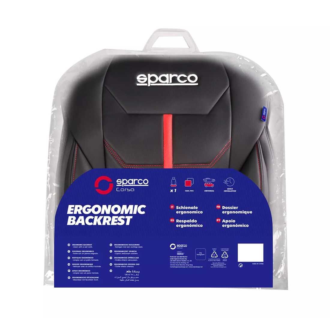 Универсална подложка за седалка Sparco - Черно/Червено. - снимка 7