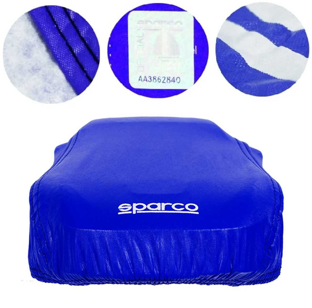 Водоустойчиво покривало за автомобил Sparco с 4 размера - М/L/XL/XXL - снимка 1