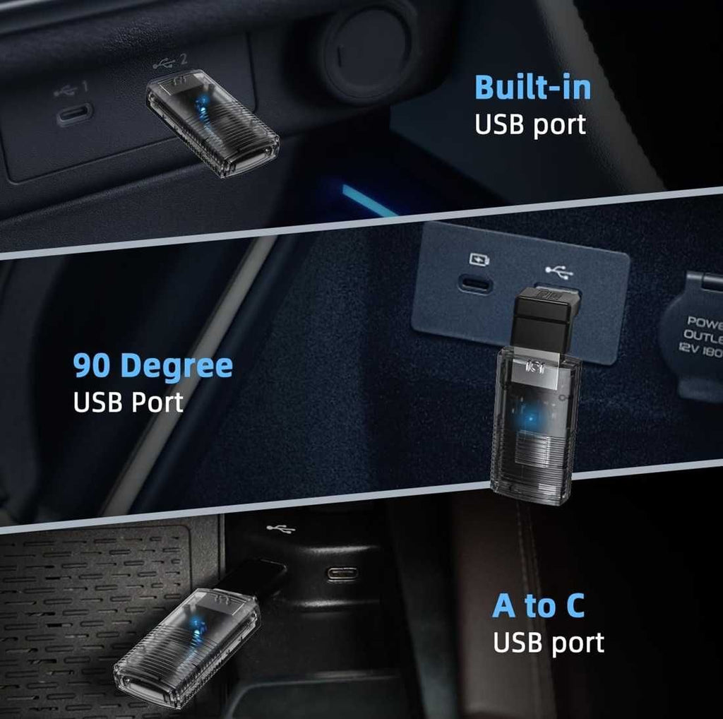 Мини WiFi Адаптер за безжична връзка с CarPlay / AndroidAuto. - снимка 5