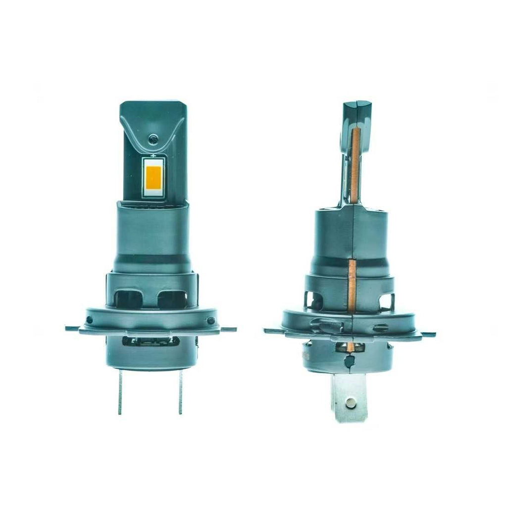 60W LED Мини Диодни крушки H7, 12V, 5000К, Canbus+300% Светлина. - снимка 2