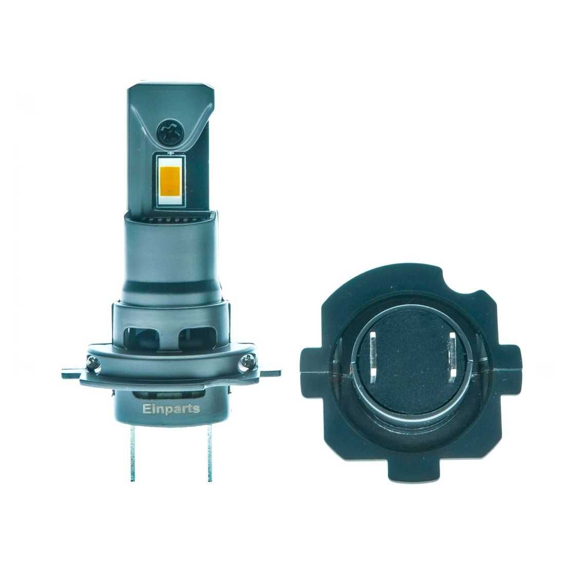 60W LED Мини Диодни крушки H7, 12V, 5000К, Canbus+300% Светлина. - снимка 3