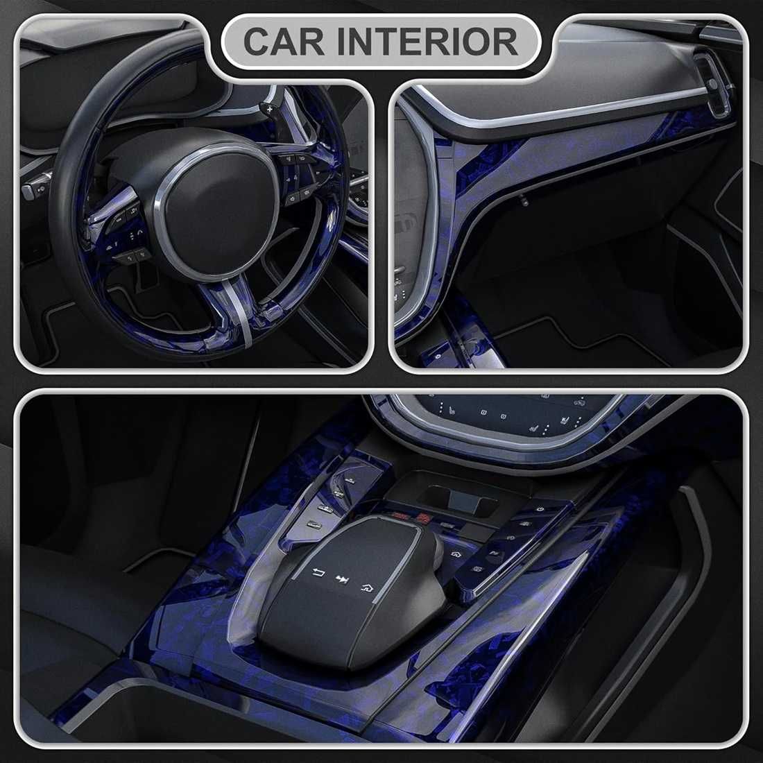 Висококачествено винилово фолио Кован Carbon за автомобил - 152х100 см. - снимка 6