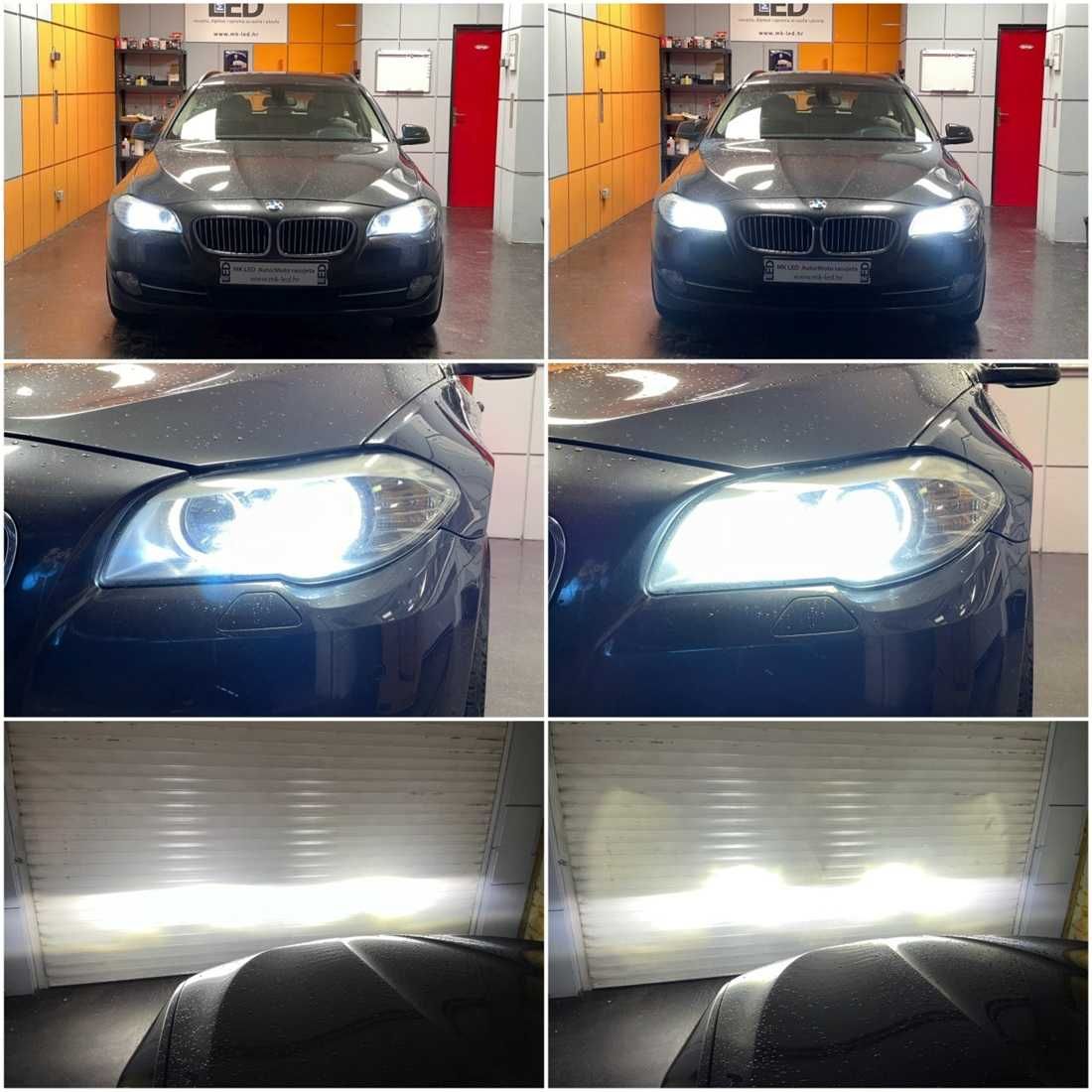 60W LED Мини Диодни крушки H7, 12V, 5000К, Canbus+300% Светлина. - снимка 4