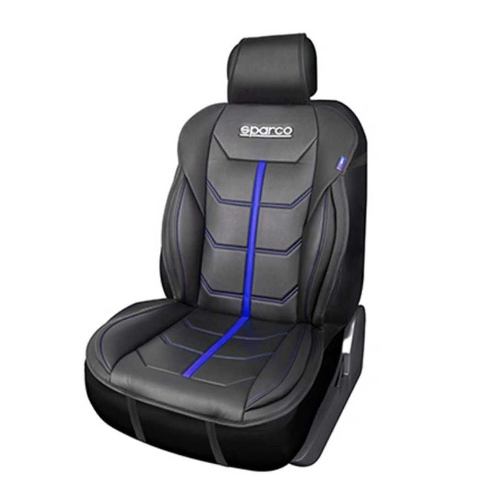 Универсална подложка за седалка Sparco - Черно/Синьо. - снимка 3