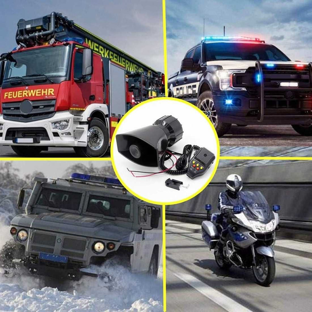 Авто Сирена с 3 мелодии, микрофон и функция запис - 12V 100W - снимка 3