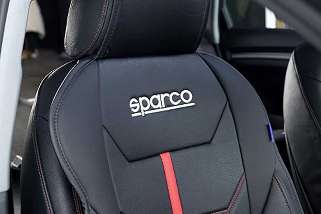 Универсална подложка за седалка Sparco - Черно/Червено. - снимка 4