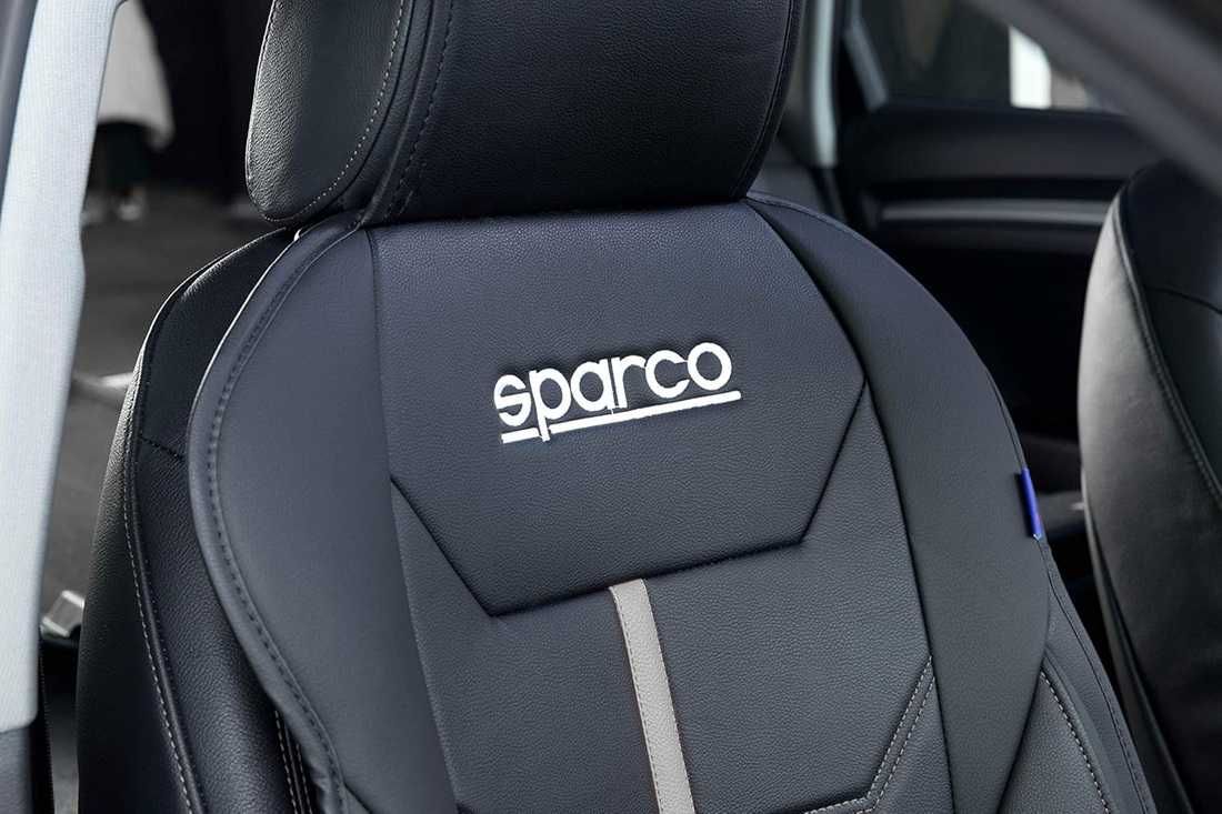 Универсална подложка за седалка Sparco - Черно/Сиво. - снимка 3