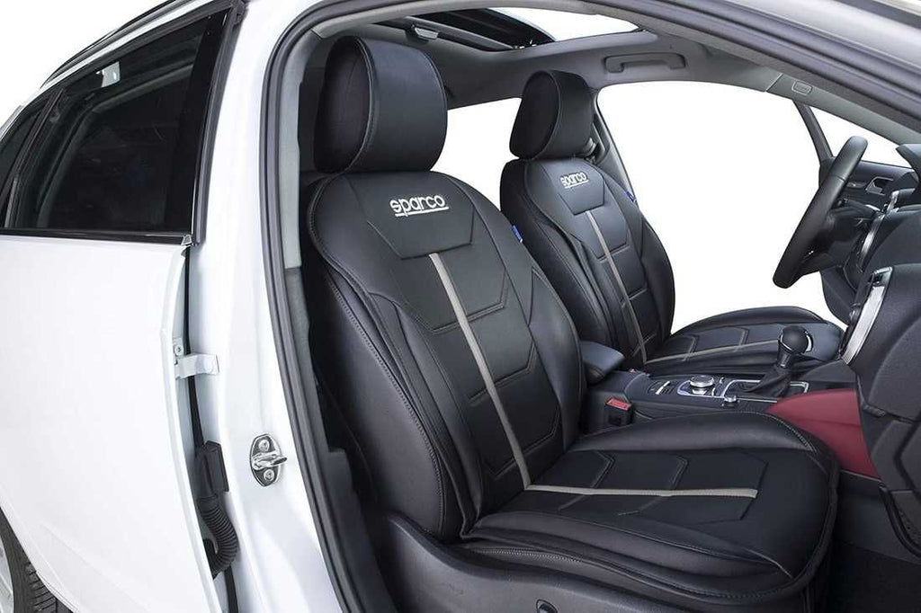 Универсална подложка за седалка Sparco - Черно/Сиво. - снимка 2