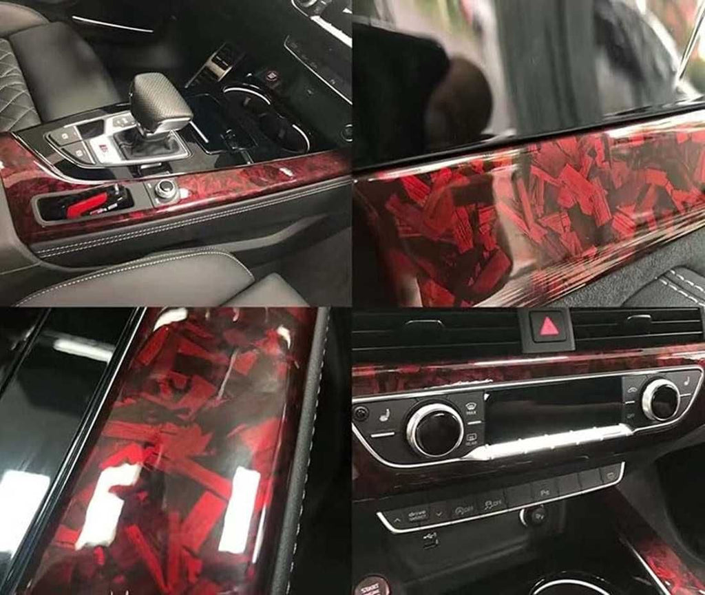 Висококачествено червено фолио Кован Carbon за автомобил - 152х100см - снимка 6