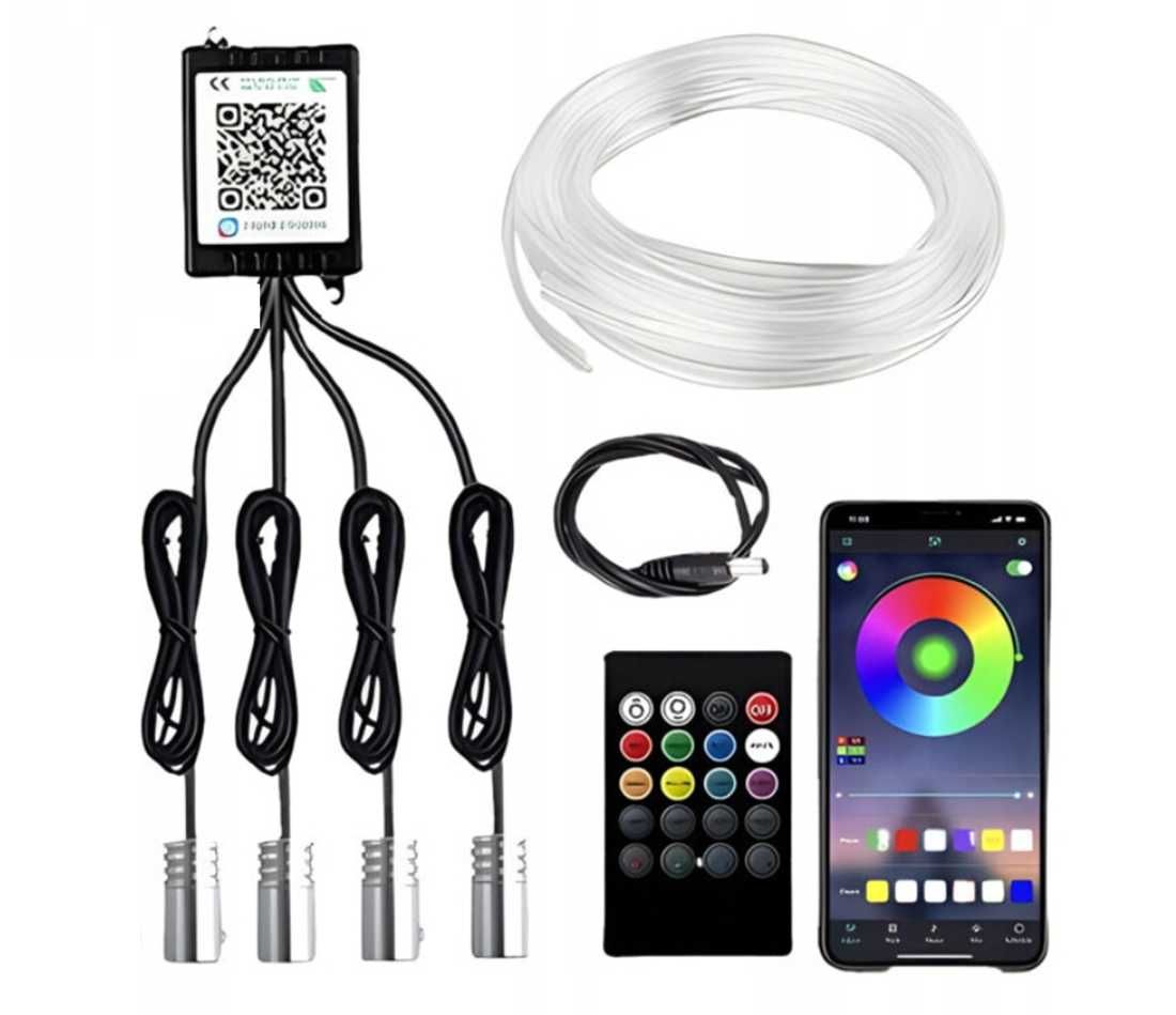 LED RGB лента за интериорно осветление на автомобил с дължина 6 метра - снимка 3