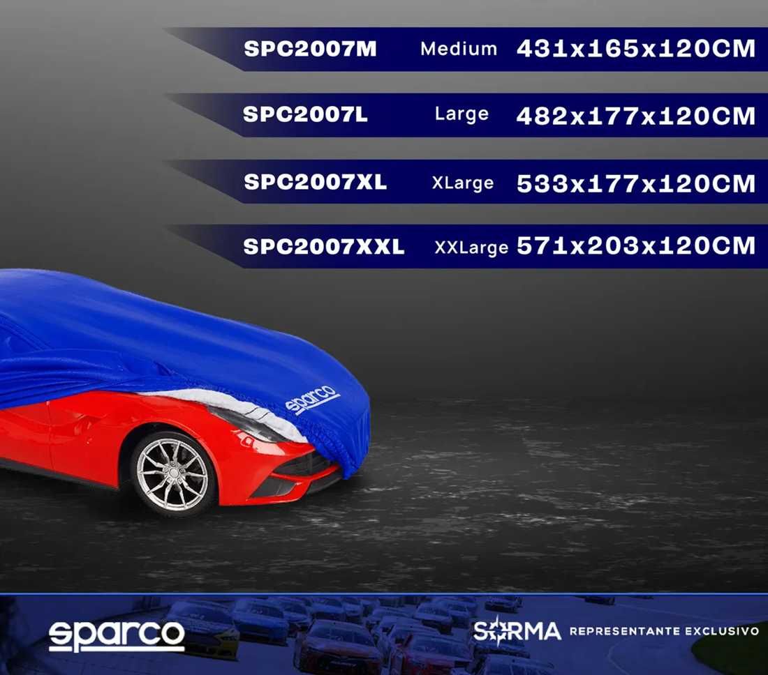 Водоустойчиво покривало за автомобил Sparco с 4 размера - М/L/XL/XXL - снимка 4