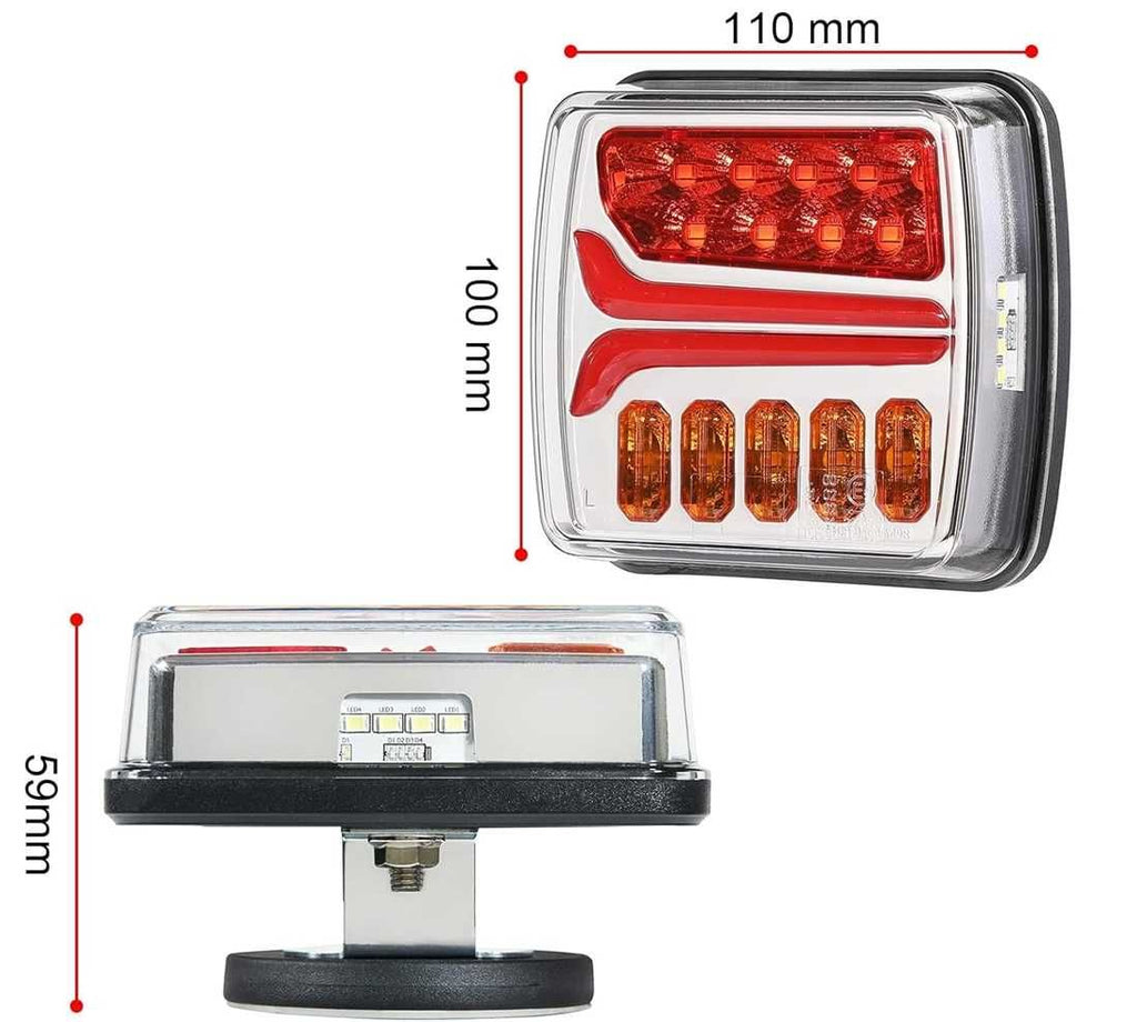 Магнитни, безжични (wireless) LED диодни стопове за Ремарке - 12V/24V - снимка 3