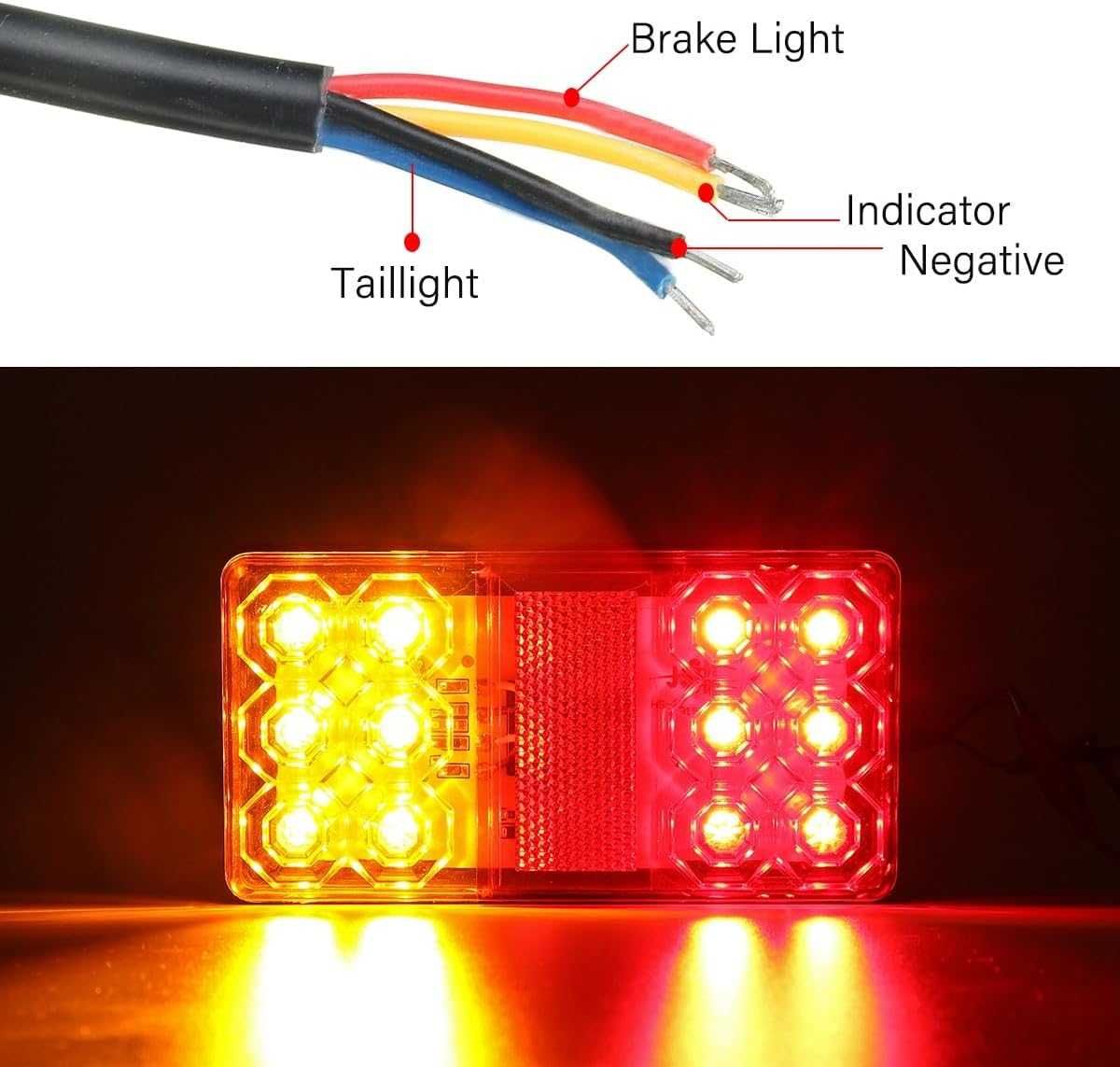 Комплект LED стопове за Ремарке и Каравана 12V - 150/80/22мм. - снимка 5