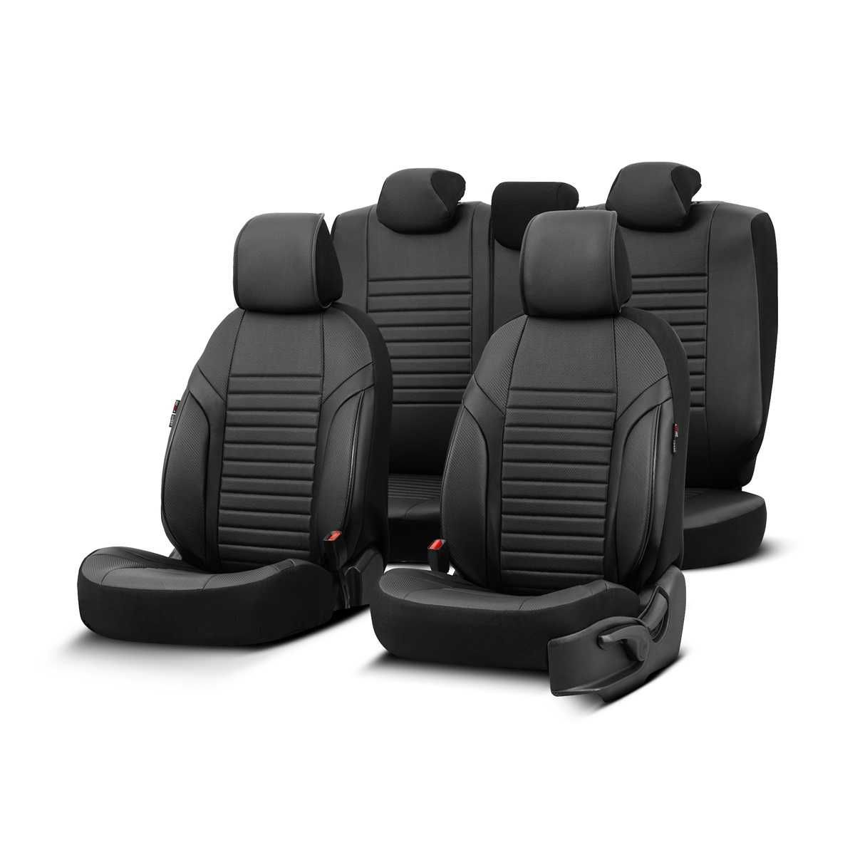 Универсална Кожена Тапицерия за кола OtoM Design Coral - 11 части - снимка 1