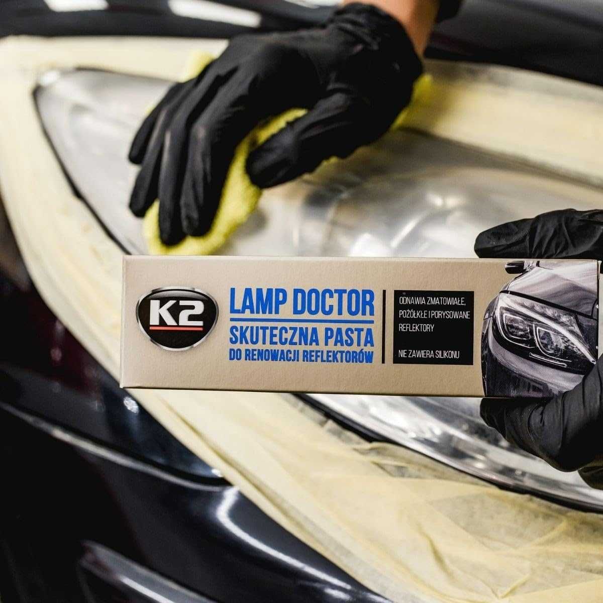 Паста за възстановяване на фарове K2 Lamp Doctor Pro - 60 гр. - снимка 6
