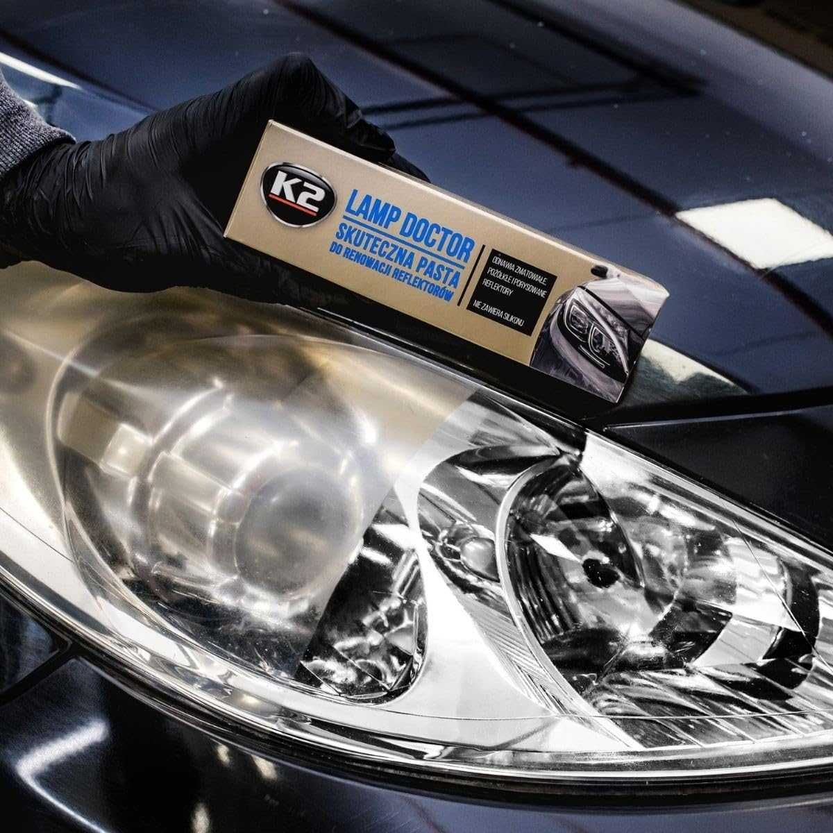 Паста за възстановяване на фарове K2 Lamp Doctor Pro - 60 гр. - снимка 2