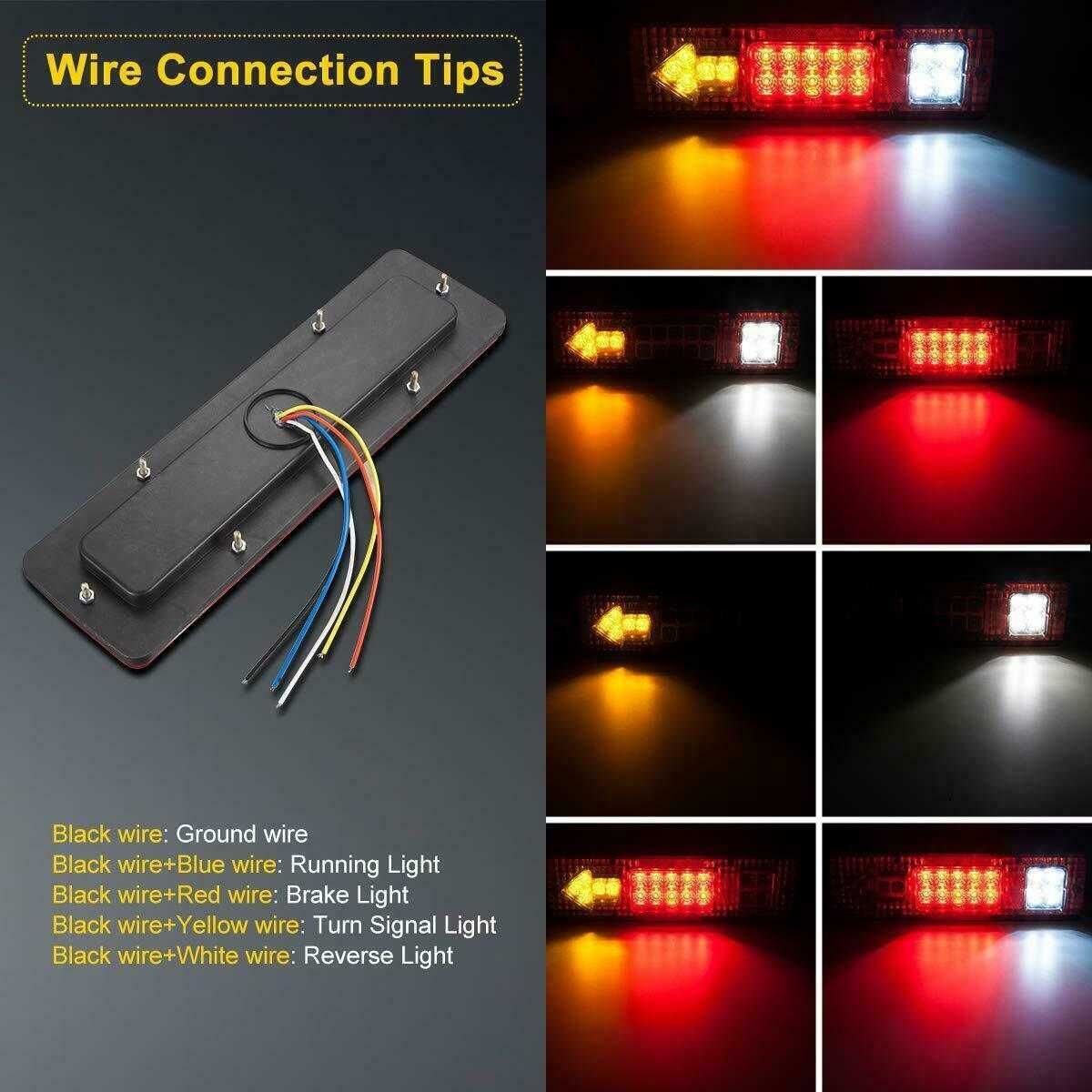 Универсални 12V/19 LED стопове за ремарке, бус, платформа. - снимка 7