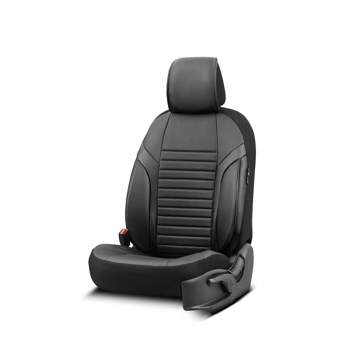 Универсална Кожена Тапицерия за кола OtoM Design Coral - 11 части - снимка 5