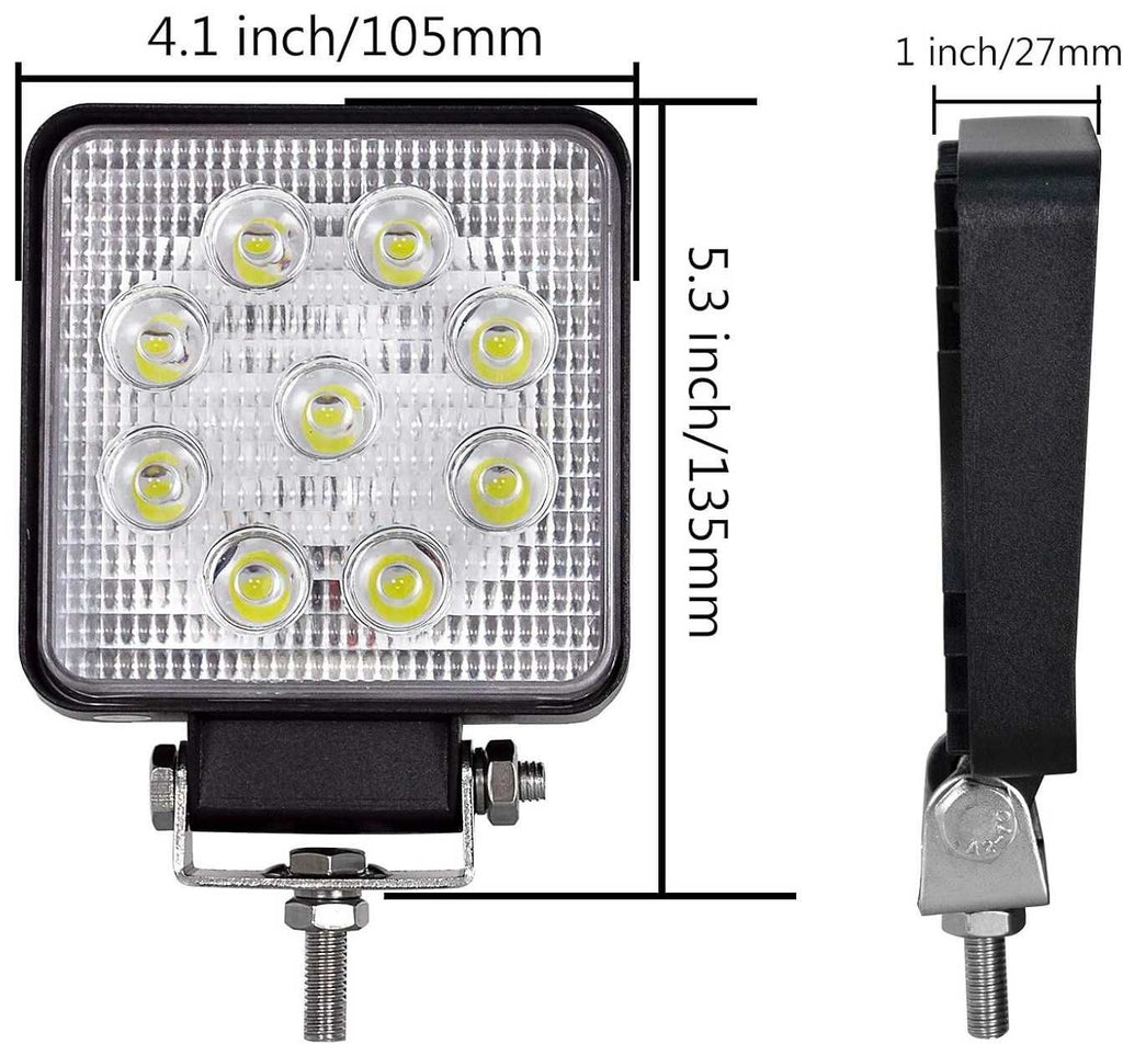 27W LED Диоден халоген 9 диода - 12/24V - снимка 8