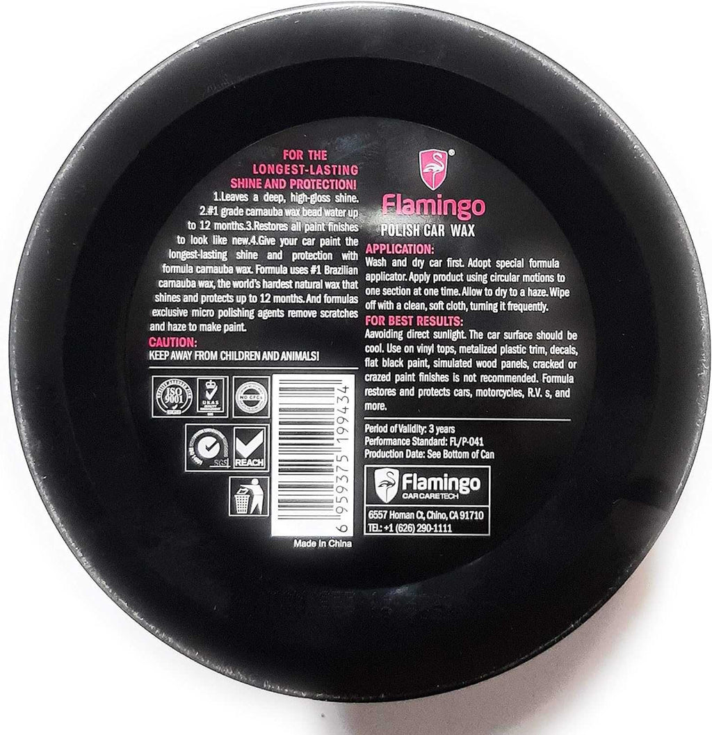 Восъчна полир паста FLAMINGО Polish Car Wax+ гъба 230 гр. - снимка 8