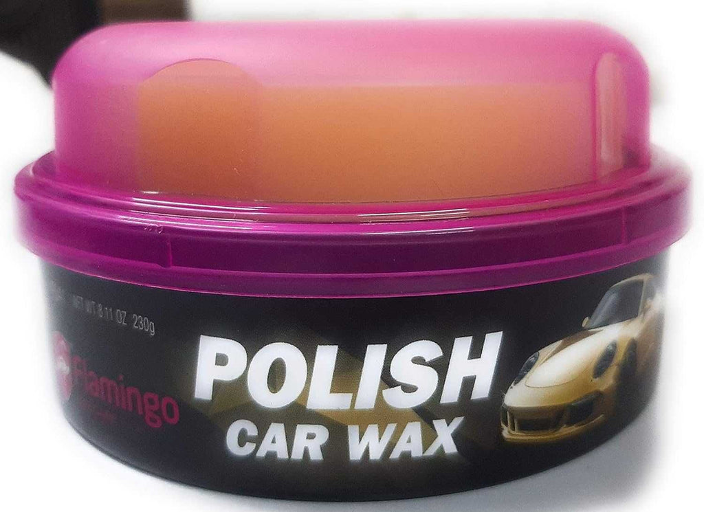 Восъчна полир паста FLAMINGО Polish Car Wax+ гъба 230 гр. - снимка 7