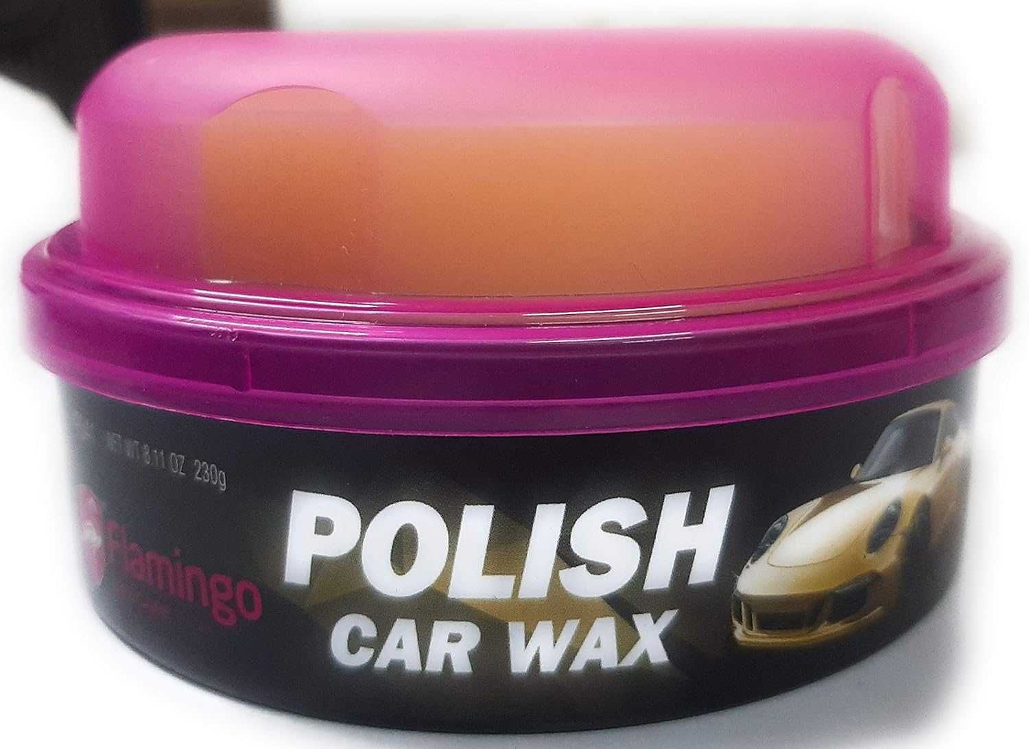 Восъчна полир паста FLAMINGО Polish Car Wax+ гъба 230 гр. - снимка 7