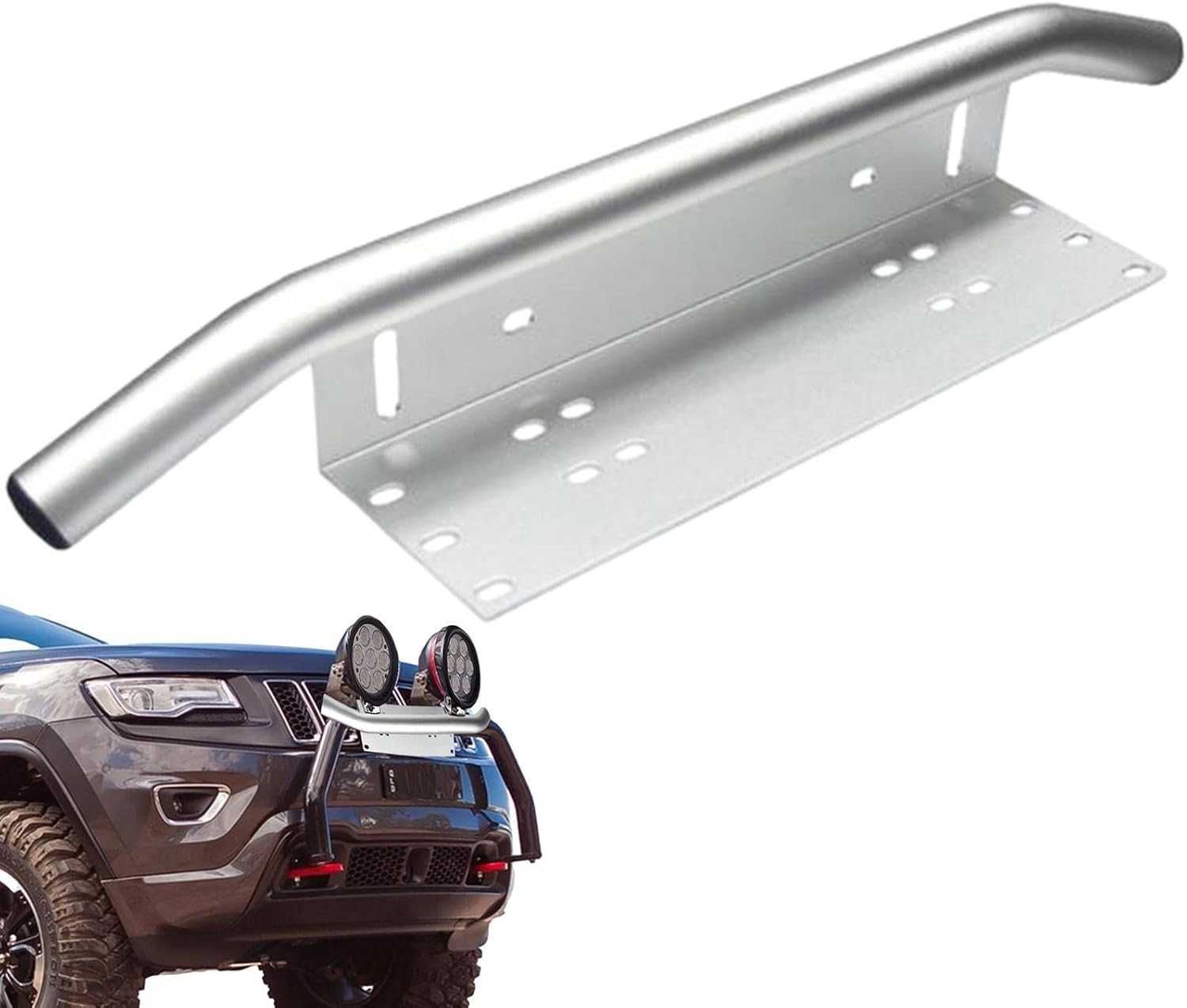 Стойка метална за Халогени/LED бар - Сива - снимка 3