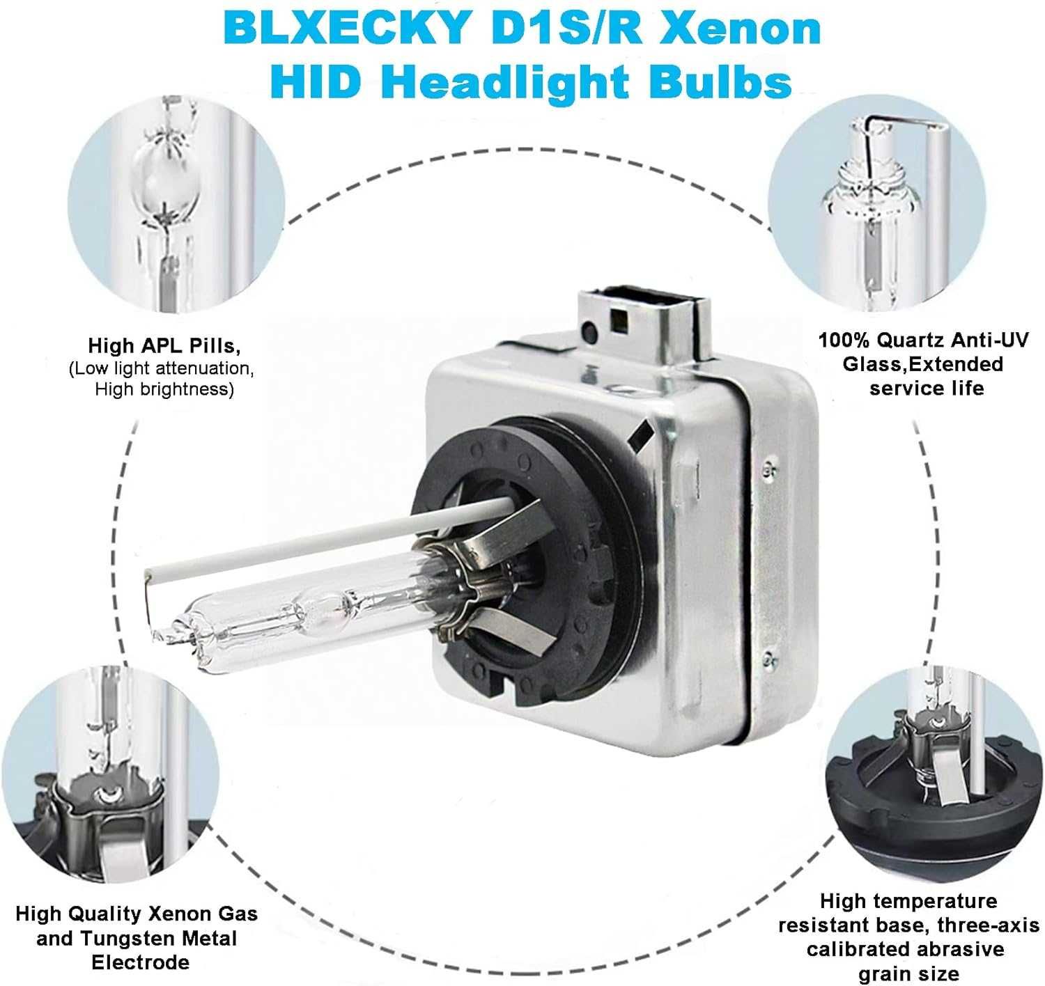 Комплект ксенонови Крушки - D1S, 12V, 35W - 4300К/6000К. - снимка 6