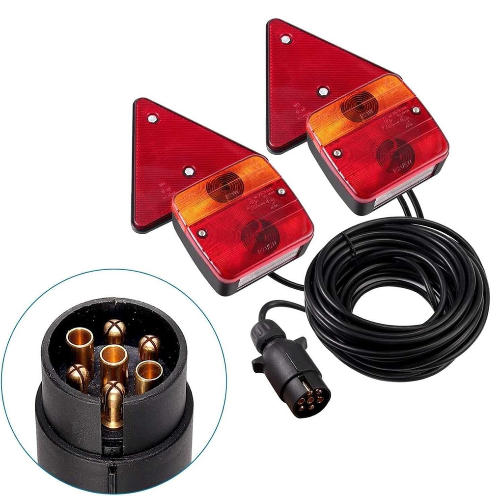 Комплект Магнитни Стопове за Ремарке 12V/24V с кабел 7 метра. - снимка 1