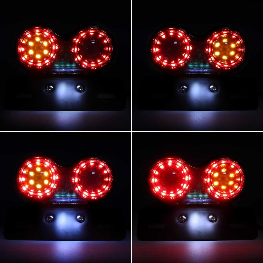 40 LED Стоп диоден за мотоциклет с вградени мигачи и стойка за номер. - снимка 5