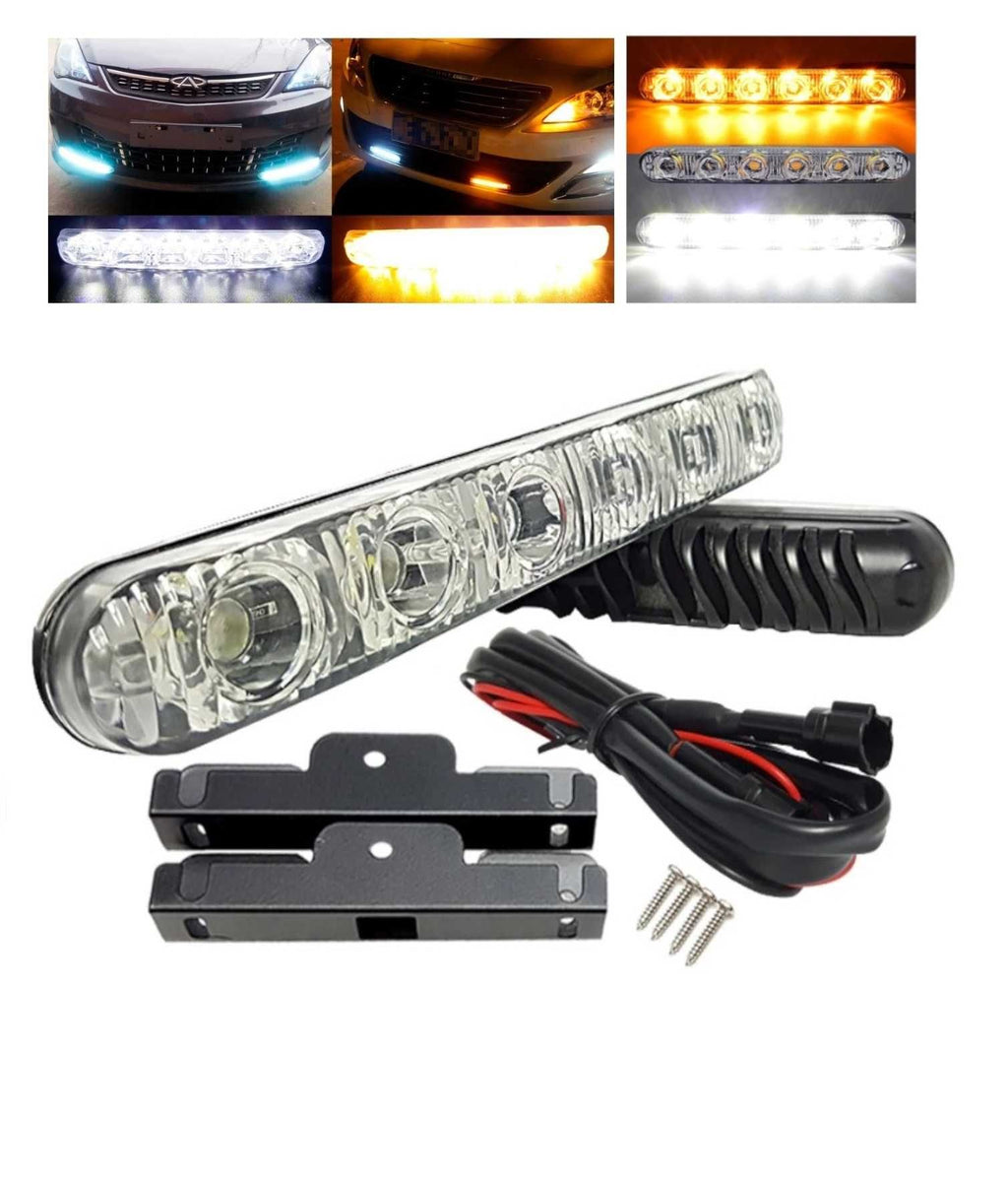 6 LED дневни светлини с вграден мигач. - снимка 7