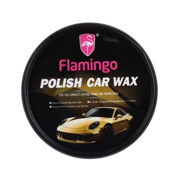 Восъчна полир паста FLAMINGО Polish Car Wax+ гъба 230 гр. - снимка 5