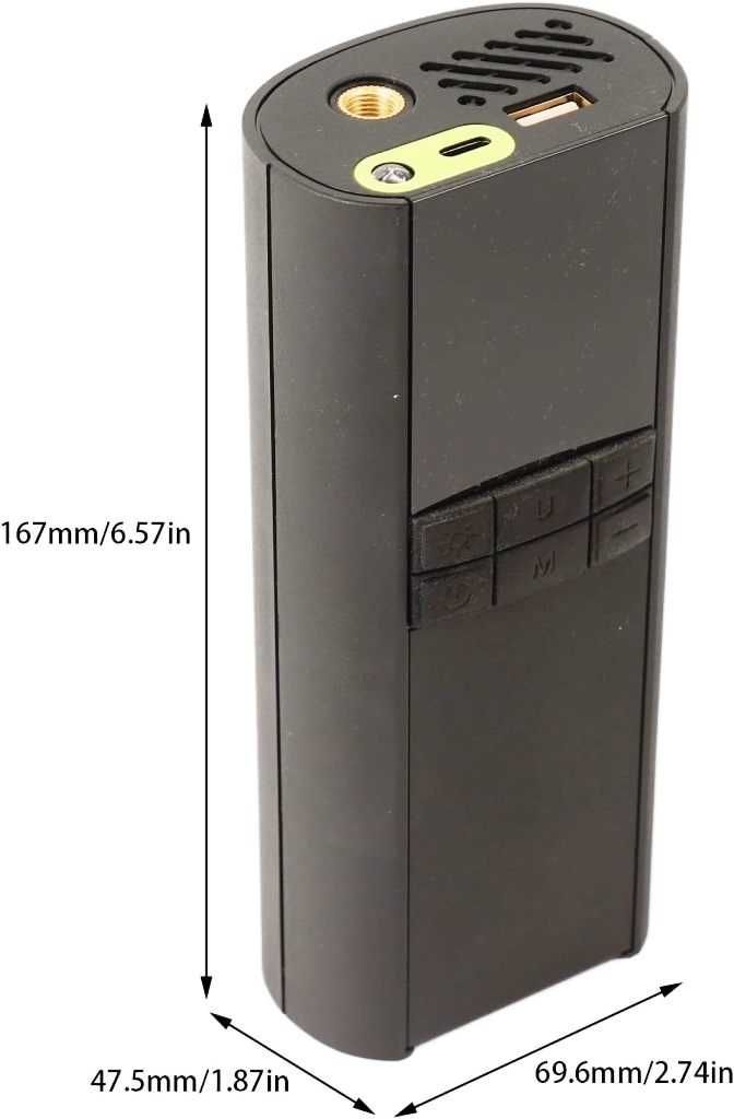 Мини безжичен компресор за гуми с батерия 8000mAh - снимка 6