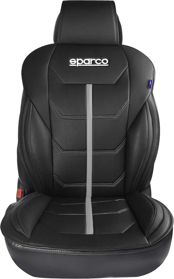 Универсална подложка за седалка Sparco - Черно/Сиво. - снимка 1