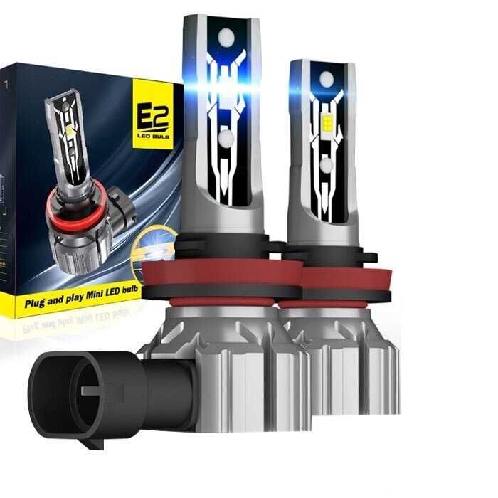 Комплект LED диодни крушки H11 - 35W 12V - 6000к - снимка 1