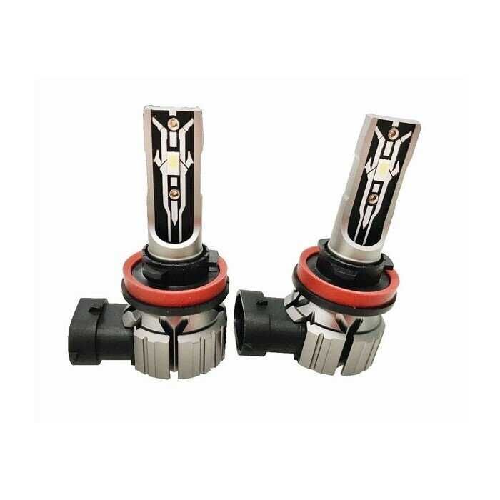 Комплект LED диодни крушки H11 - 35W 12V - 6000к - снимка 4