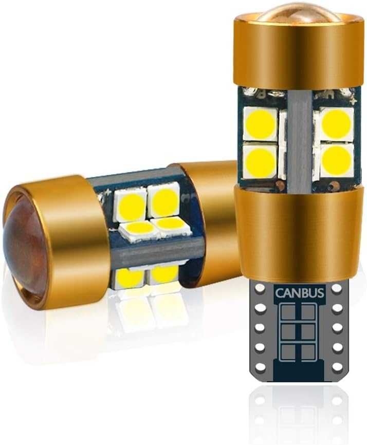 Комплект LED Диодни Крушки тип CANBUS ,19 SMD (T10) - Бели 6000К, 12V - снимка 1