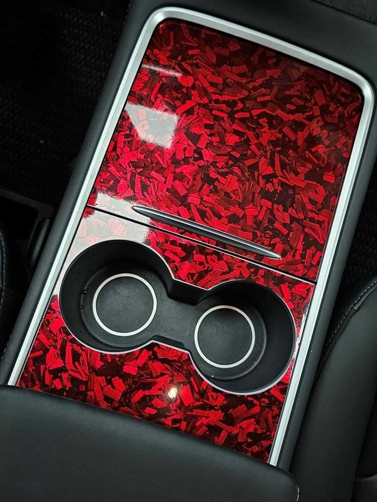 Висококачествено червено фолио Кован Carbon за автомобил - 152х100см - снимка 3