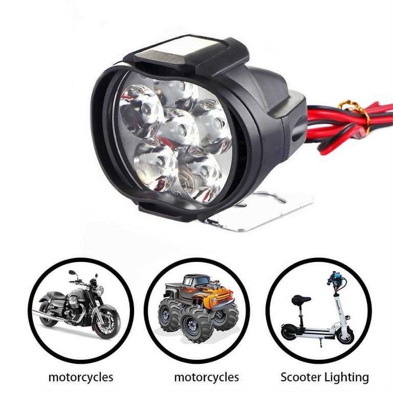 Комплект 6 LED фарове за Мотор, Скутер, ATV - 2 броя. - снимка 3