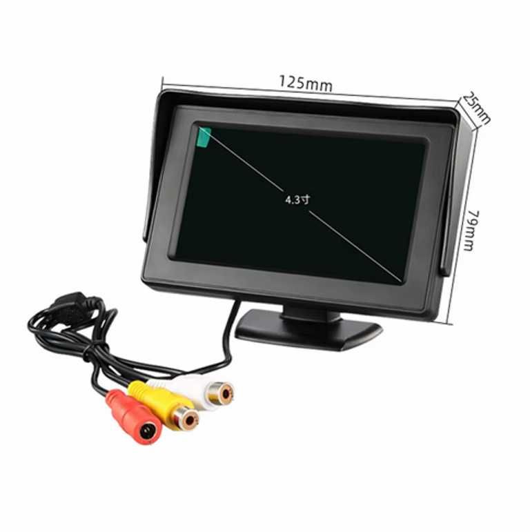 TFT LCD 4.3 монитор за връзка с камера за задно виждане. - снимка 4