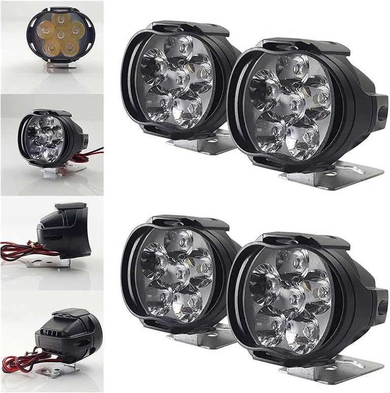 Комплект 6 LED фарове за Мотор, Скутер, ATV - 2 броя. - снимка 2