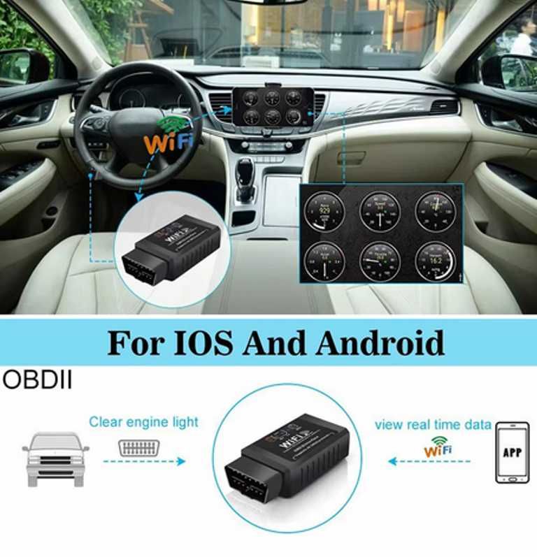 Тестер за автомобилна диагностика, OBD2, WI-FI - IOS/Android* - снимка 6