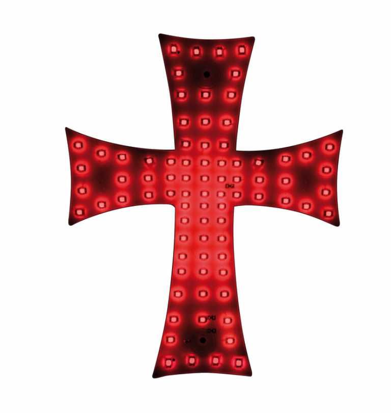 Светещ 81 LED диоден кръст за Kамион 24V - 3 цвята. - снимка 3