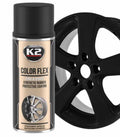 Спрей боя"K2 Color Flex" защитно гумено покритие 400 мл.- Черен Мат. - снимка 1