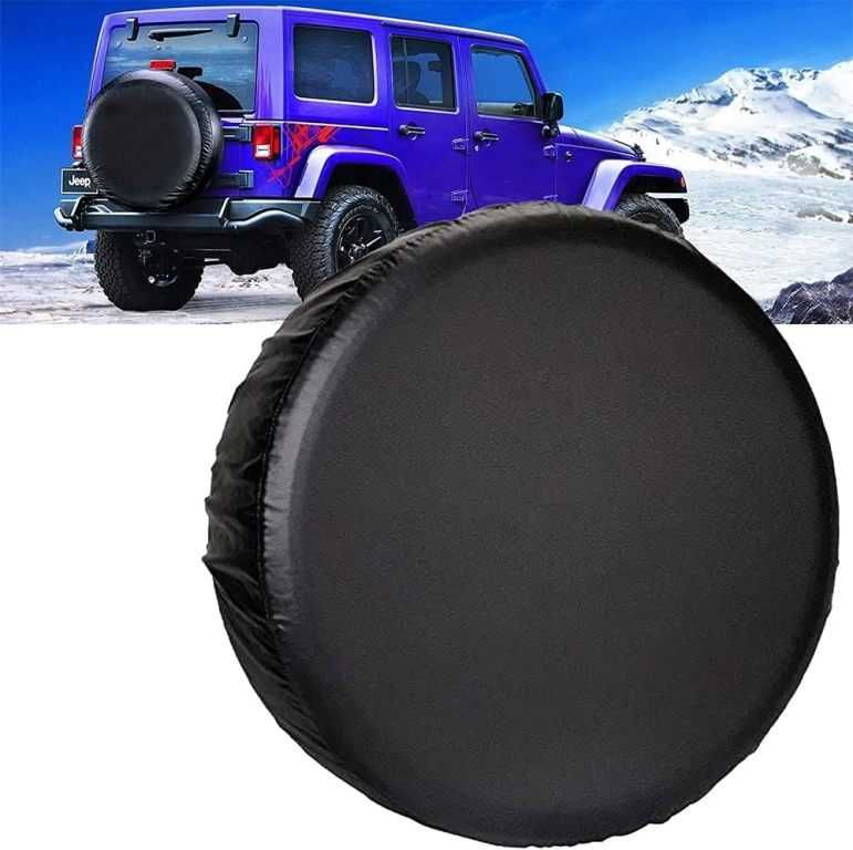 Калъф кожен за резервна гума на джип - 15"/16"цола* - снимка 2
