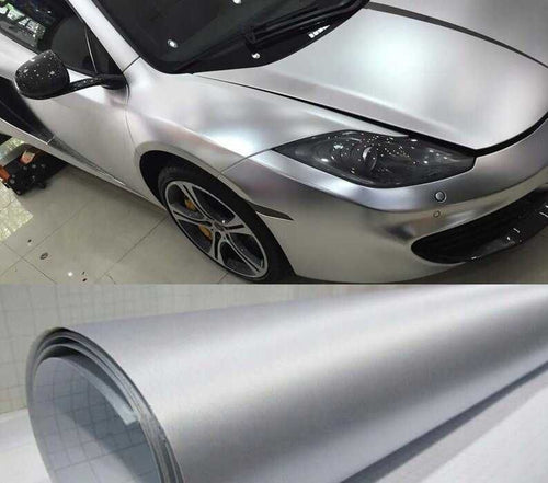 Автомобилно фолио Драскан Алуминий Сиво - 1.52 х 1 метър. - снимка 1