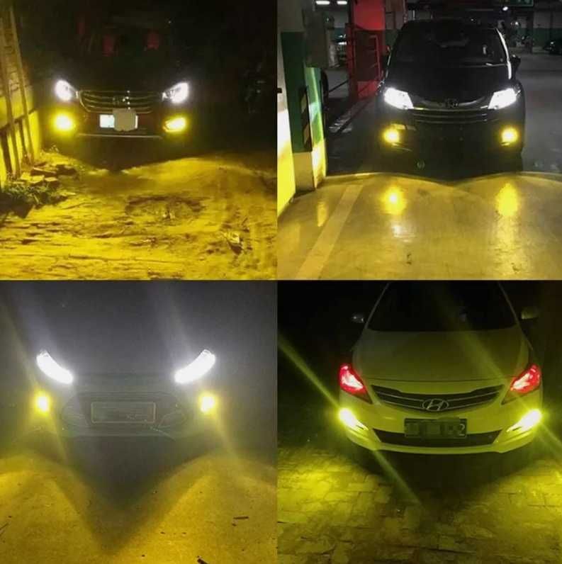 Халогенни крушки H7, 55W/ 2500K/ Жълти - 2 броя - снимка 4