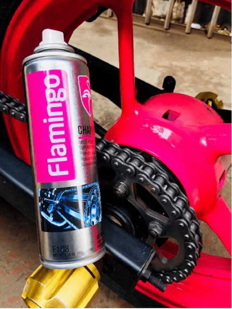 Спрей за смазване на Мото вериги Flamingo 220ml. - снимка 1