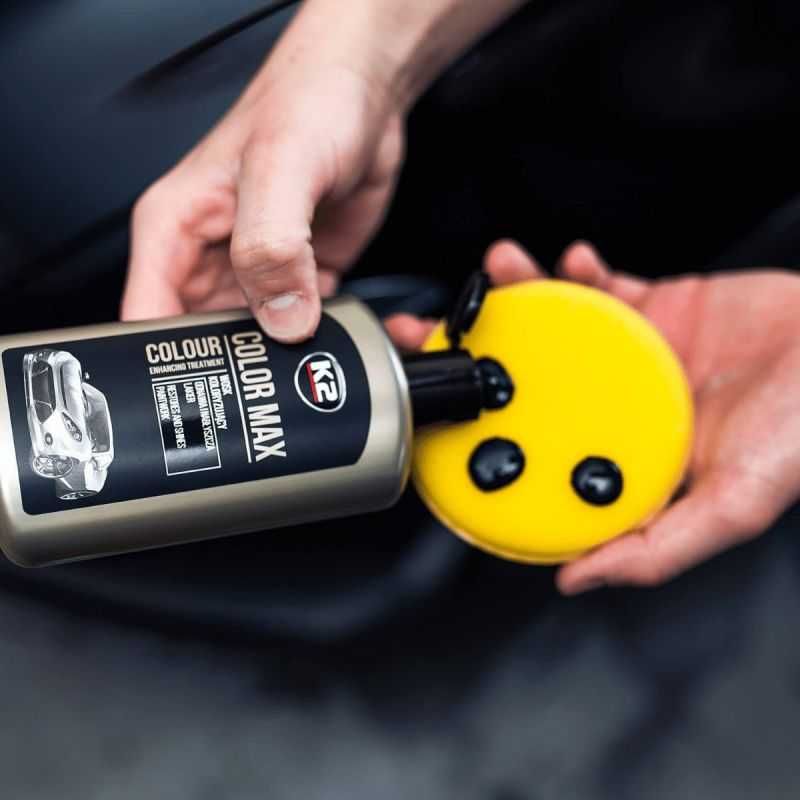 Вакса за оцветяване на автомобили Color Max K2, 250мл - Черна - снимка 1